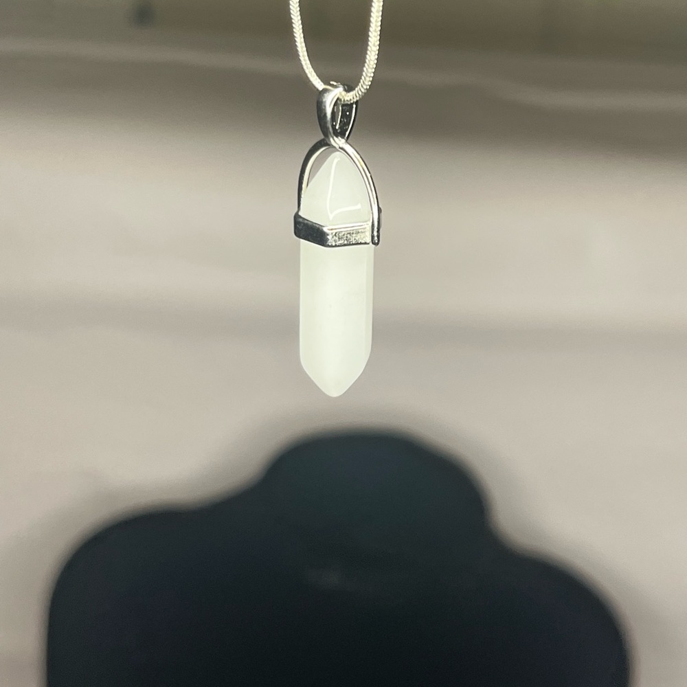 BOGO White Crystal Necklace